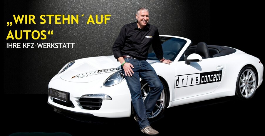 Karl-Heinz Lau vor dem driveconcept Porsche 911 Cabriolet